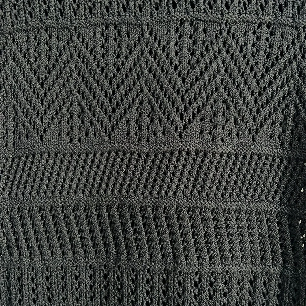 Rag & Bone Renee Crochet Knit Midi Dress Black NWOT